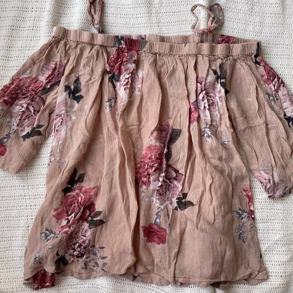 Floral Off the Shoulder Blouse